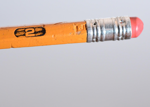 Pencil with eraser