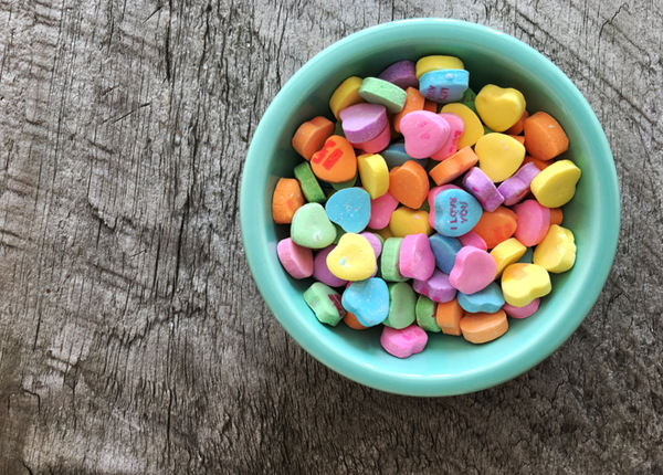 Valentine conversation hearts